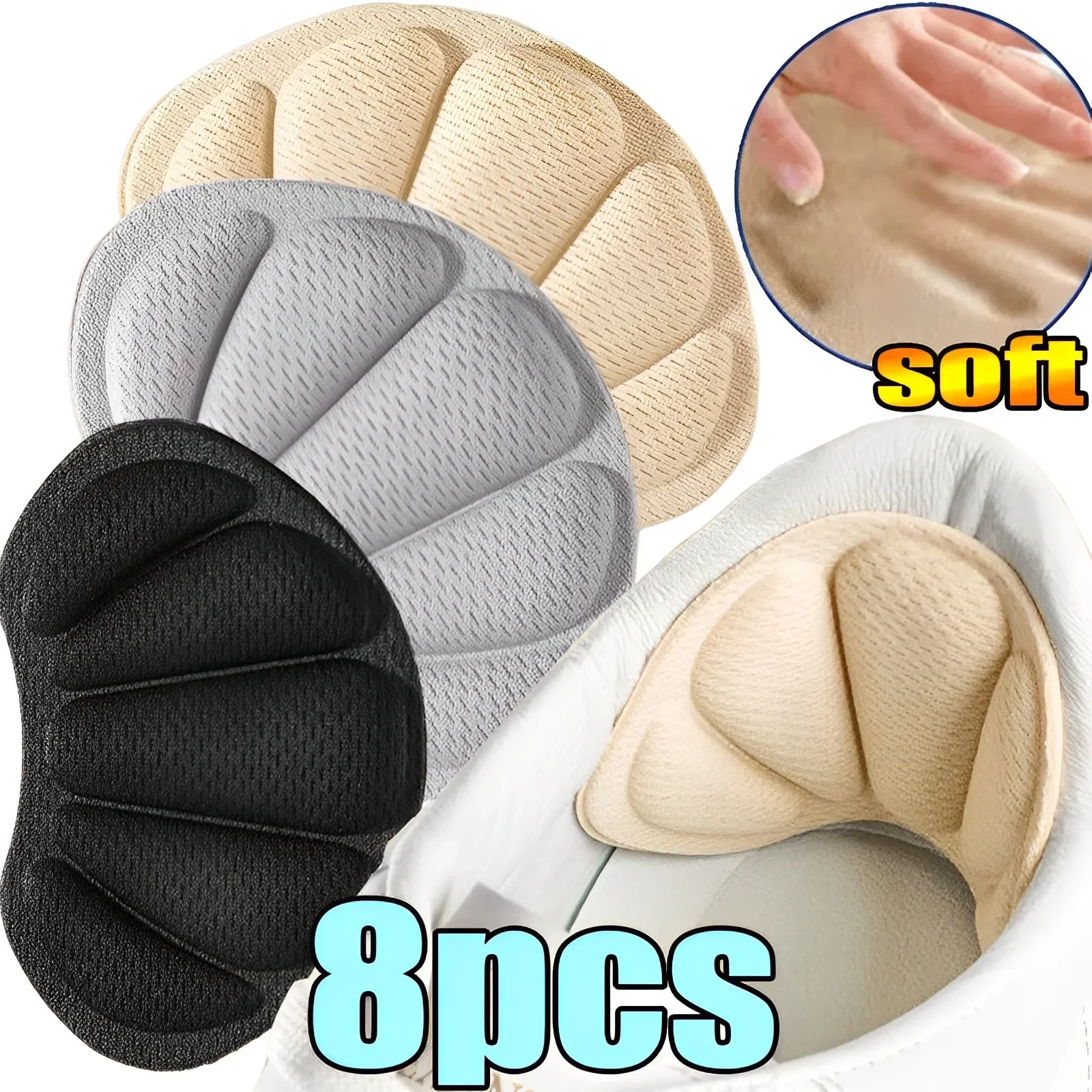 

Insoles Patch Heel Pads for Sport Shoes Pain Relief Antiwear Feet Pad Adjustable Size Protector Back Sticker Cushion Insole