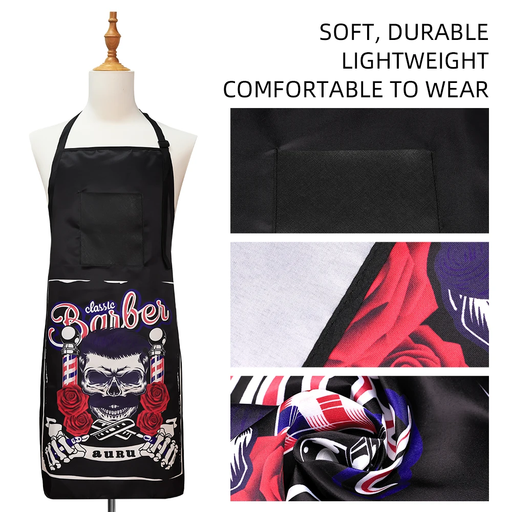 Barbershop Hairdressing Apron Waterproof Hairdresser Gown Barber Haircut Cloth Antistatic Hairstyling Capes Tool 2