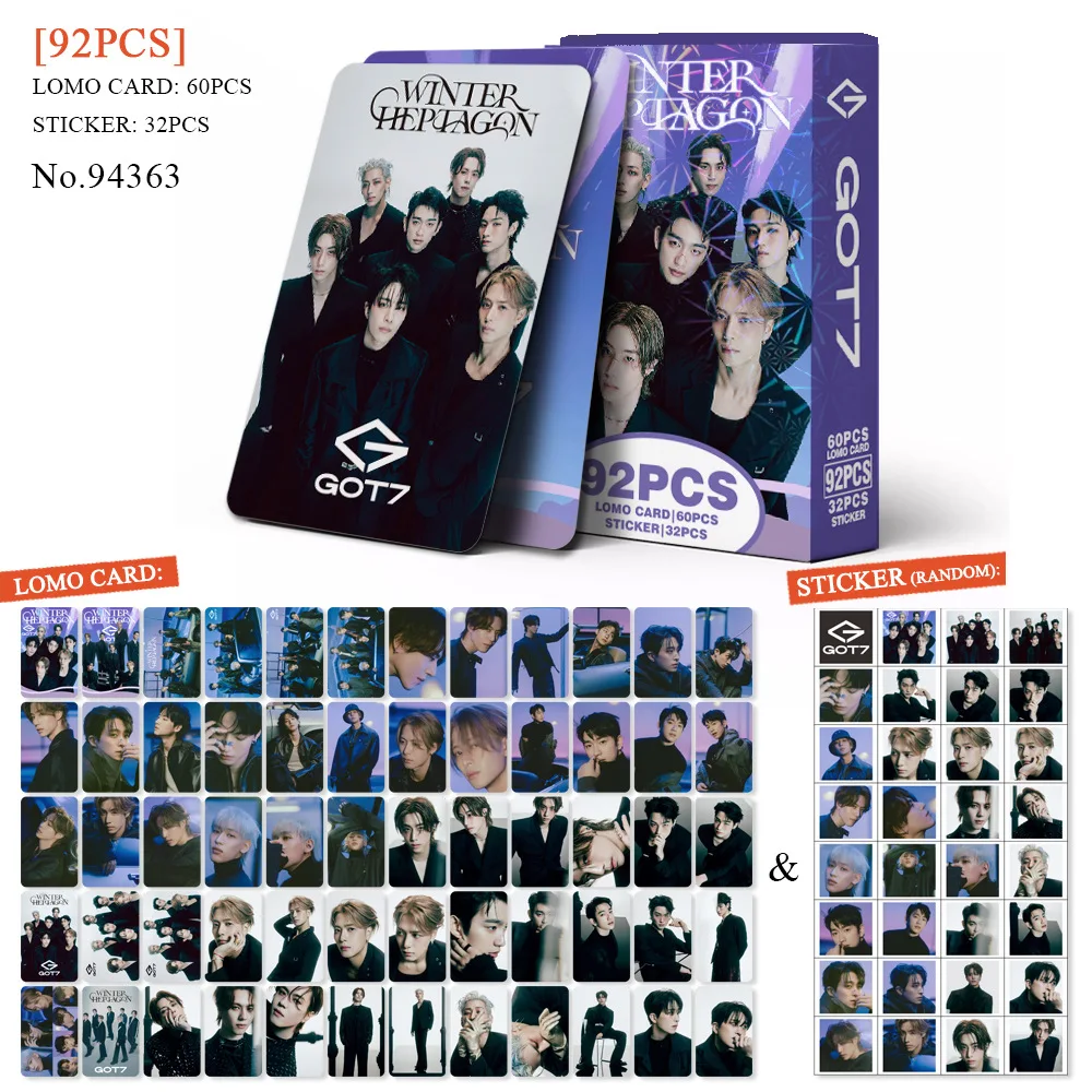 Lomo Cards Album Cards Kpop GOT7 LOMO CARDS new album Breath of Love : Last Piece K-pop GOT7 Photocards HD photo cards fans gift