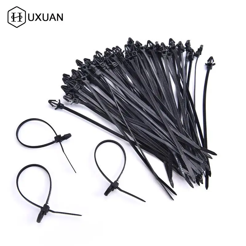 Wire Harness Fastener Cable Clamp Clips Cable Ties Management Car Wire Organizers For Car Corrugated Pipe Car-styling 50/100pcs cable clip cable pipe clamp cable organizer