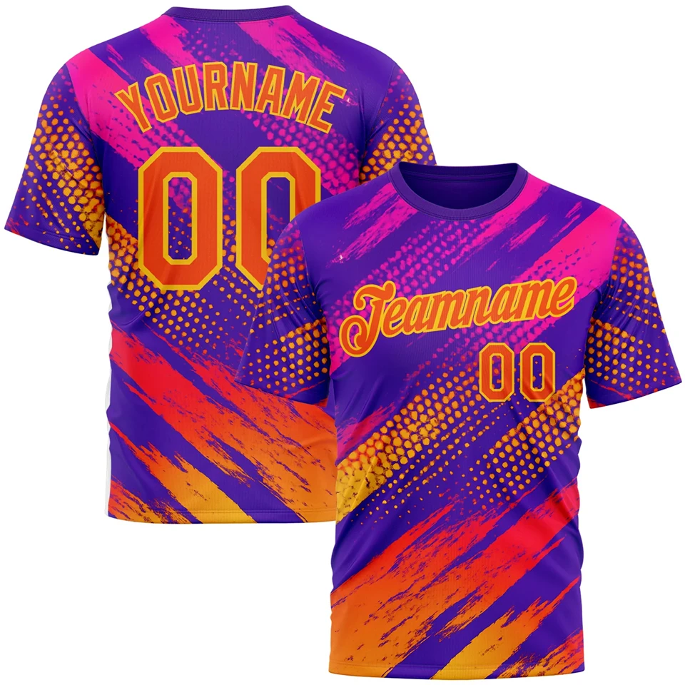 Personalizzazione Uniformi della squadra della maglia sportiva fai-da-te per uomo Nome personalizzato Nome della squadra Numero T-shirt con stampa 3D T-shirt casual oversize - immagine 2