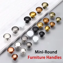 

Mini-Round Furniture Handles Nordic Wardrobe Cabinets Drawers Door Handle Hardware
