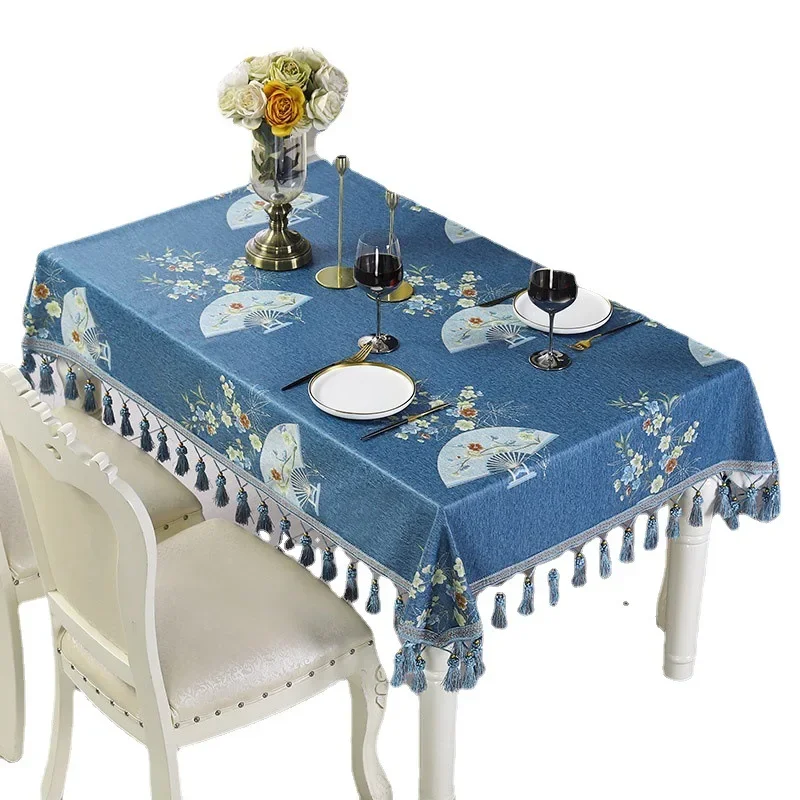 

Retro Nordic Tablecloth Art Waterproof Anti Scald Anti Oil Wash Free Rectangular Pu Tea Table Cloth Mat Desk cover