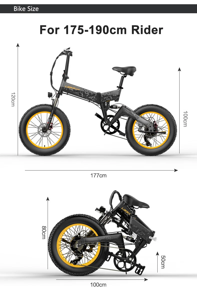 X3000plus 20 Inch Fat Bike Folding Electric Bicycle – Lankeleisi Official  Store