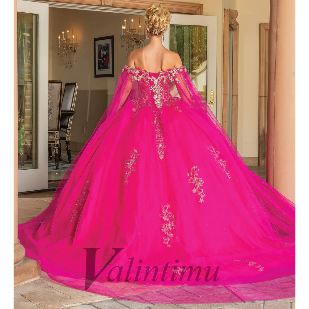 Valintimu Quinceanera Corset Princess Ball Gown For Birthday Appliques Beads Made Backless Illusion Vestido De 15 Anos quinceanera dresses