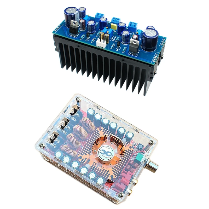 

2 Set 2 Channel Digital Audio Power Amplifier Board Self-Cooling, 1 Set 1969 Npn 1969 Amplifier Kit & 1 Set TDA7498E