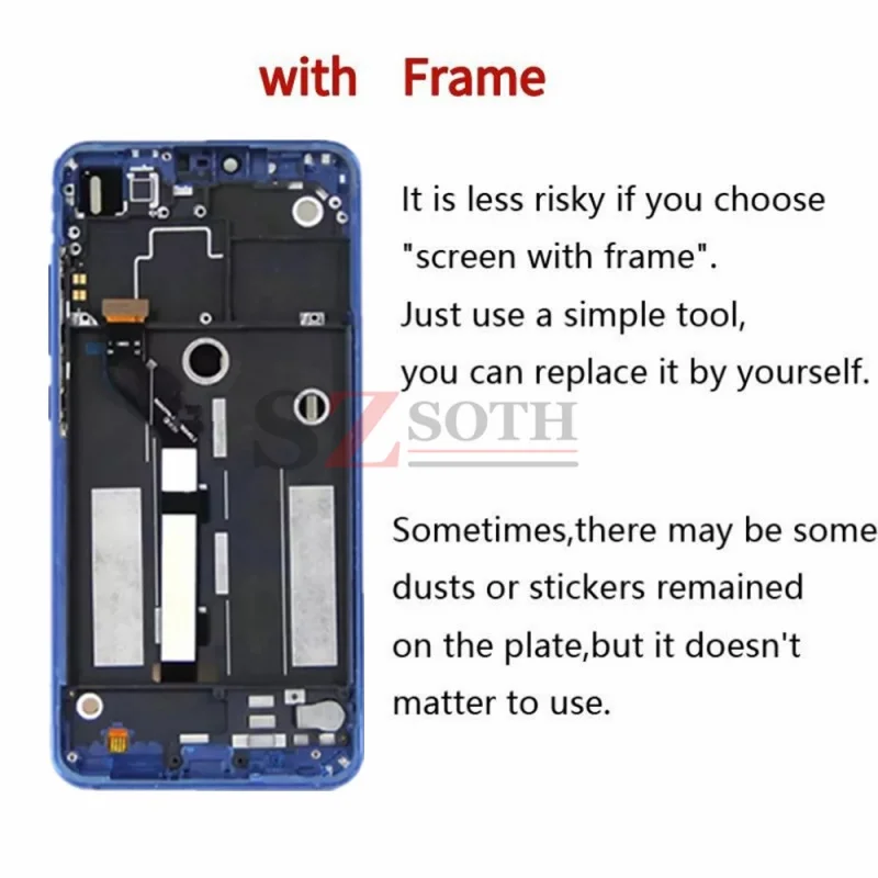 In Stock Xiaomi Mi 8 Lite LCD Original LCD Screen Display Digitizer Assembly Replacement For Xiaomi Mi8 Lite Mi 8X LCD