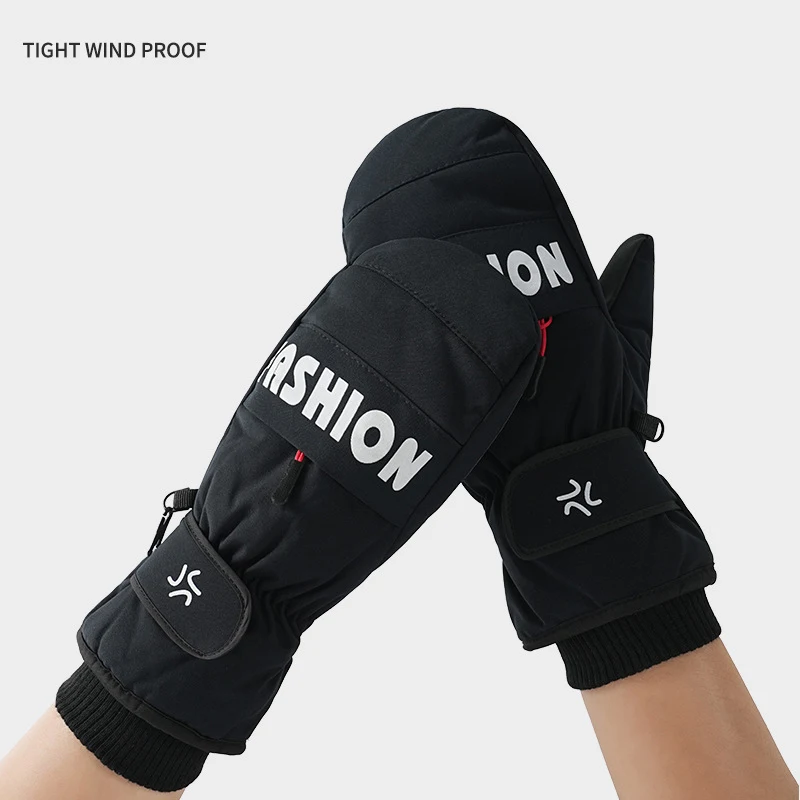 Winter Skiing Gloves Waterproof Snowboarding Touch Screen Thermal Thick Snow Windproof Gloves Men Women Snowmobile Warm Mittens 6