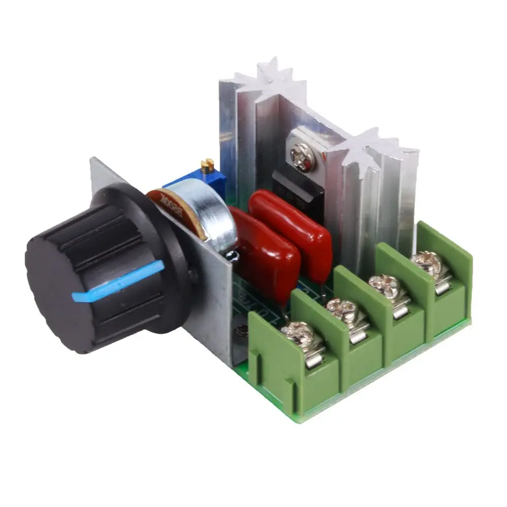 AC 220V 2000W SCR Voltage Regulator Dimming Motor Speed Controller Thermostat Electronic Module voltage regulator