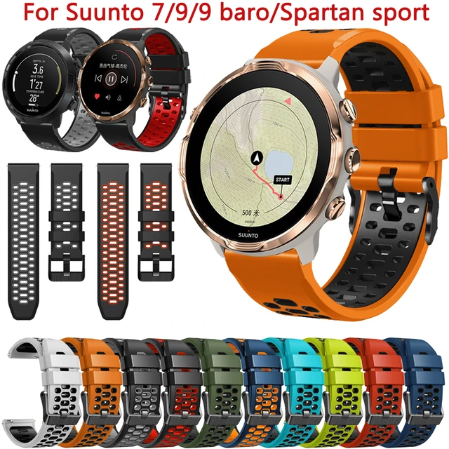 Repuesto de correa de silicona para reloj inteligente SUUNTO 7 9 Baro,  pulsera deportiva de 24mm para Suunto D5 9 Spartan, HR - AliExpress