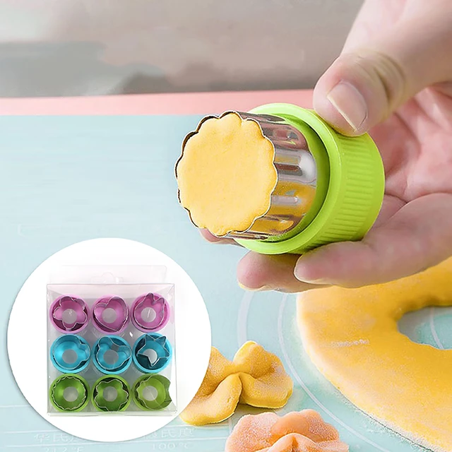 Star Heart Shape Vegetables Cutter Plastic Handle Portable Cook Tools  Stainless Steel Fruit Cutting Die Kitchen Gadgets