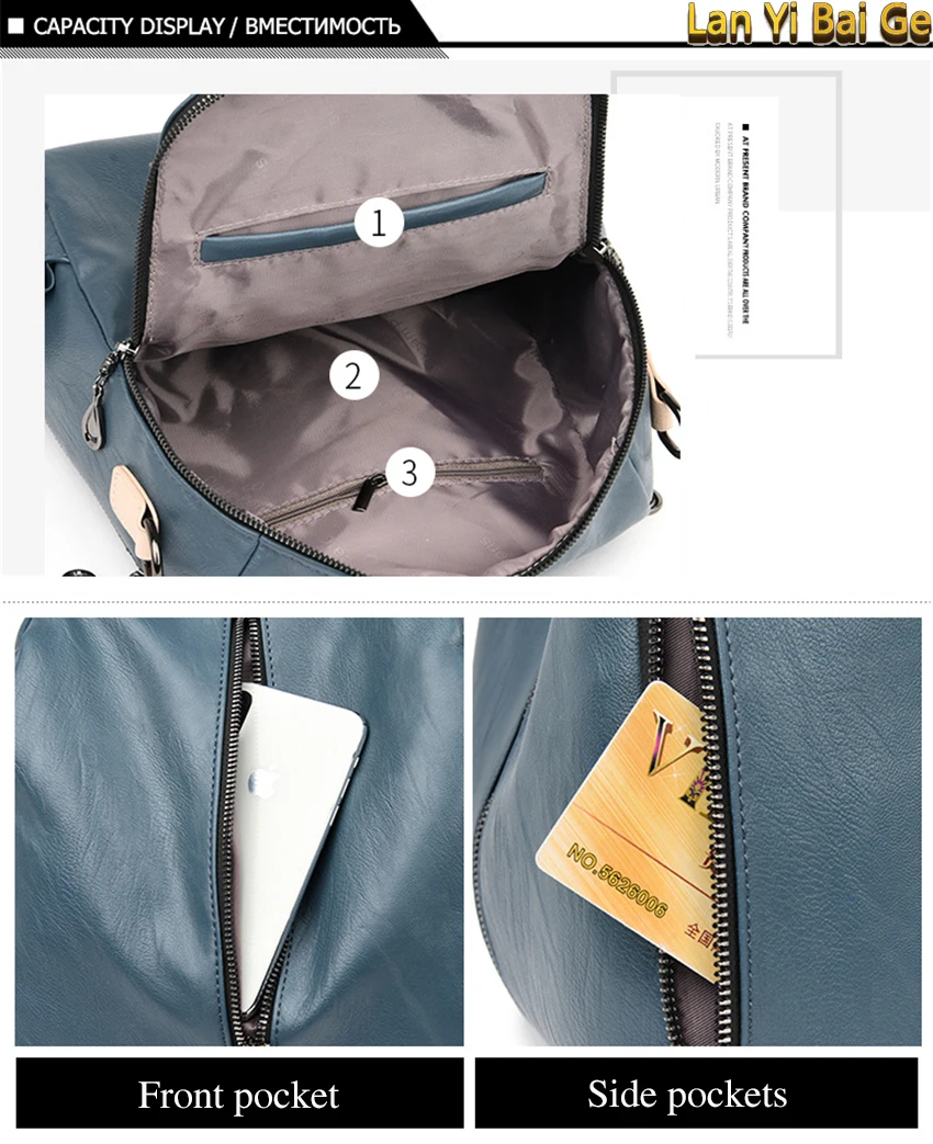 Detalhe do acabamento em relevo da mochila