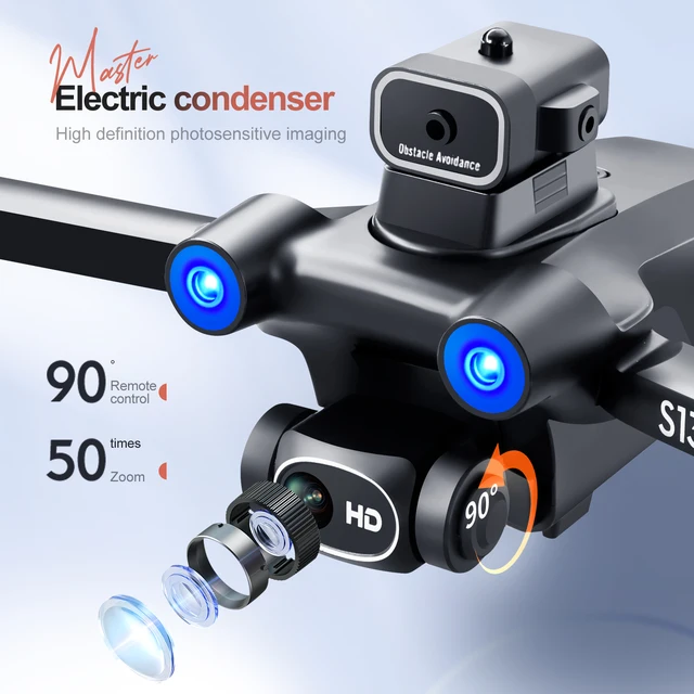 2023 New GPS Drone 4K HD Dual Camera Aerial Photography Drones Obstacle