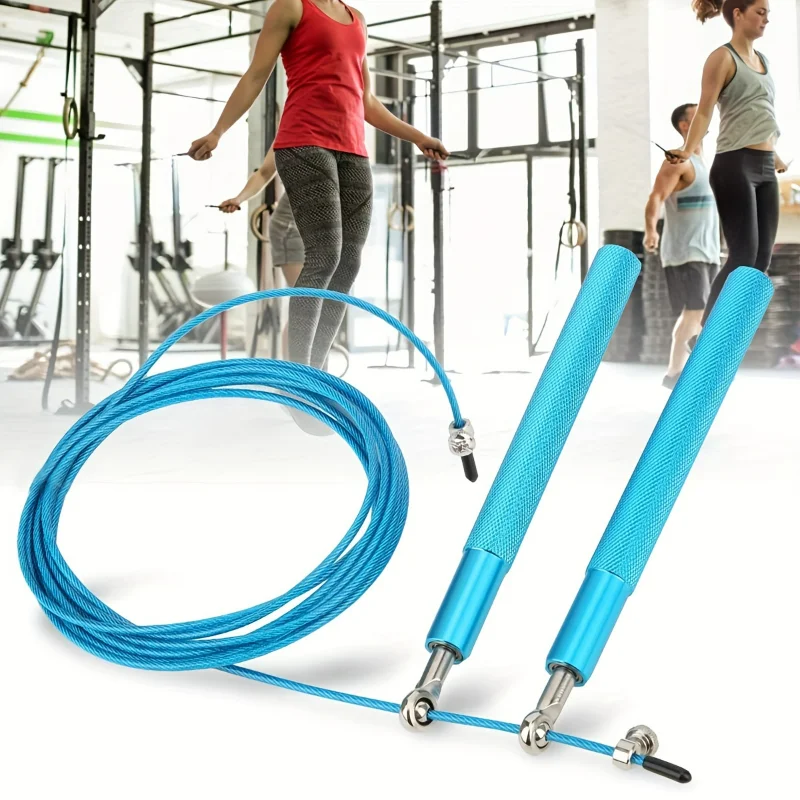 High-Speed Jump Rope With Aluminum Handles-Adjustable, -Free For Effective Workouts & Slimming