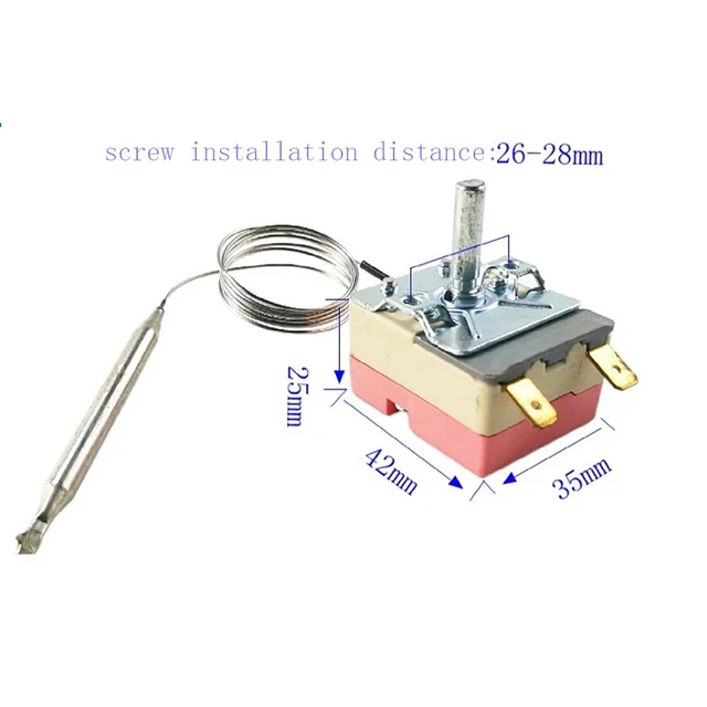 AC 220V 16A 30-110/50-300 Ofen Temperatur Schalter Thermostat Zifferblatt  Celsius Keramik Basis Thermostat Wasser Heizung thermostat - AliExpress