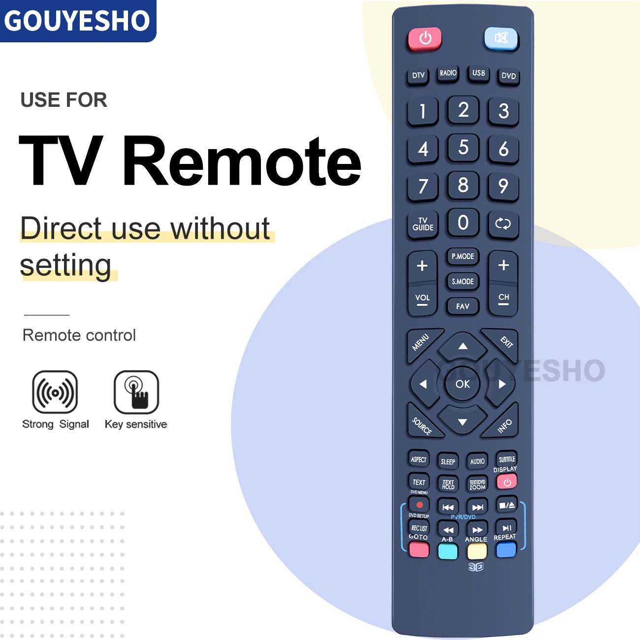 Новинка, пульт дистанционного управления для 3D ЖК-телевизора BUSH Blaupunkt 32/133DVDB 32/133DVDW DH-1418