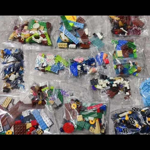 1500g DIY MOC Random Assembly Building Blocks Bulk Basic Parts Classic Model Bricks Creative City Sets Kid Educational Toys Gift 4