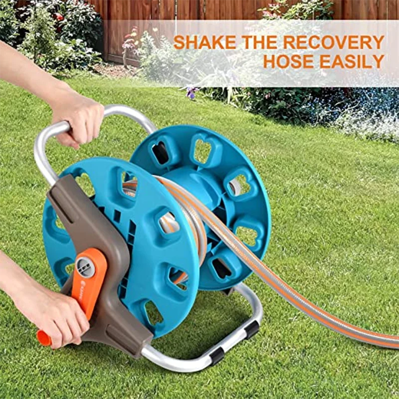 Garden Hose Reel Portable Garden Hose Storage Reels Outdoor Water Hose