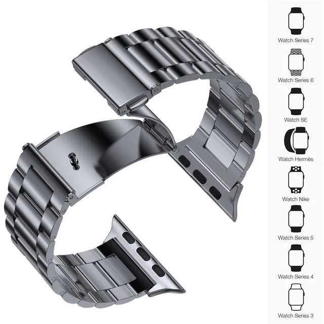 Apple Watch Chain Band|luxury Stainless Steel Apple Watch Band