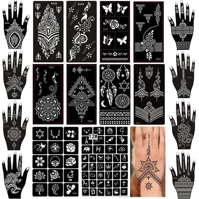 Big Size Tattoo Stencil Glitter Tattoo Stencils Templates Tattoo Supplies  Body Designer Stencil Tattoo Drawing Tattoo Stencil - AliExpress