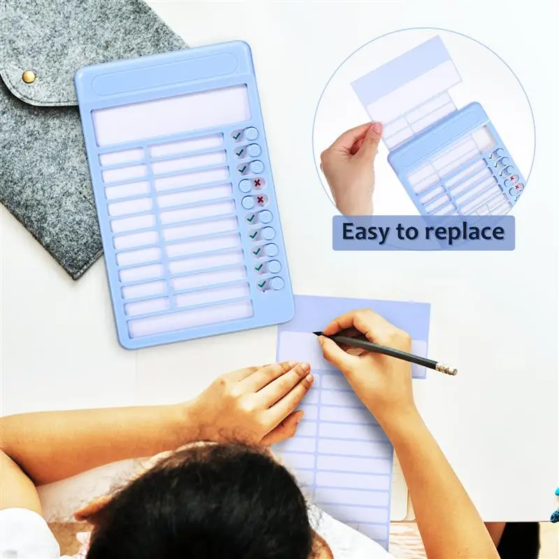 Plastic Checklist Board To Do List For Routine Planning Board Sliding Routine Chart Responsibility Discipline Card