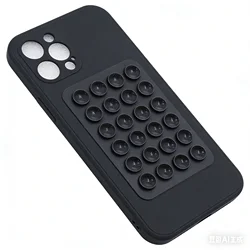 Multifunctional Suction Cup Phone Case with 3D Fixing Pad - Honor 80 SE (Black)