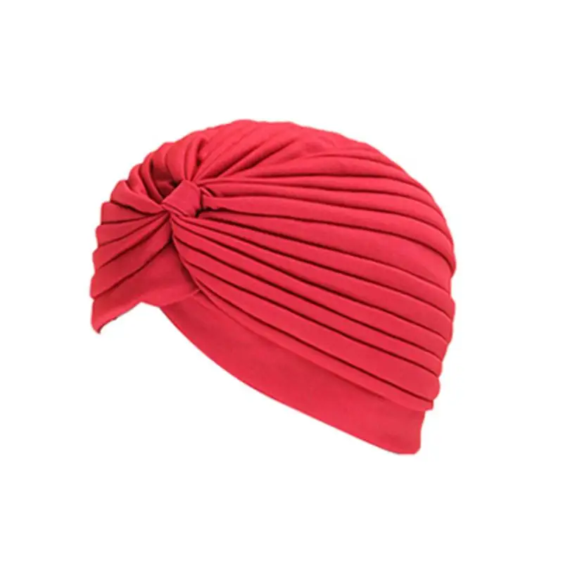 breathable swimming capElastic Nylon Turban Pool Bathing Hats For Outdoor Sports Yoga Elastic Polyeste Indian Turban Head scarf 6