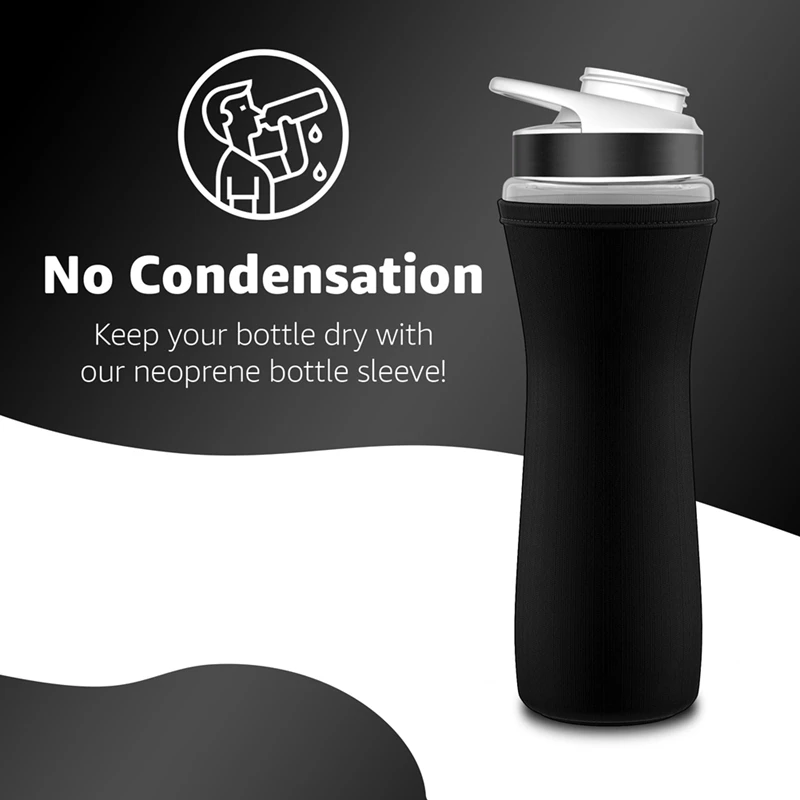 22Oz Sleeve For Cirkul Water Bottle Fits Plastic And Stainless Steel Bottles Neoprene Sweat Absorbing Material
