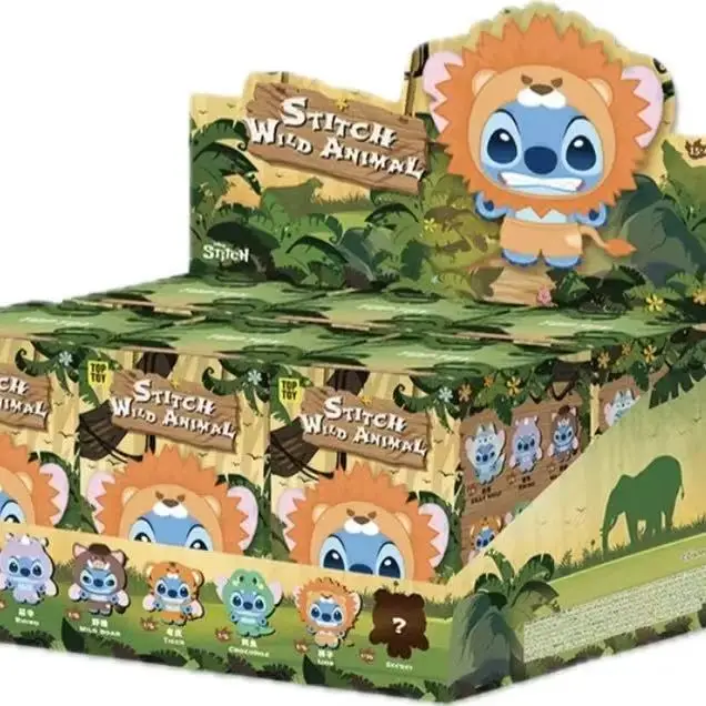 Original Toptoy Stitch Wild Animal Blind Box Series Stitch Dolls