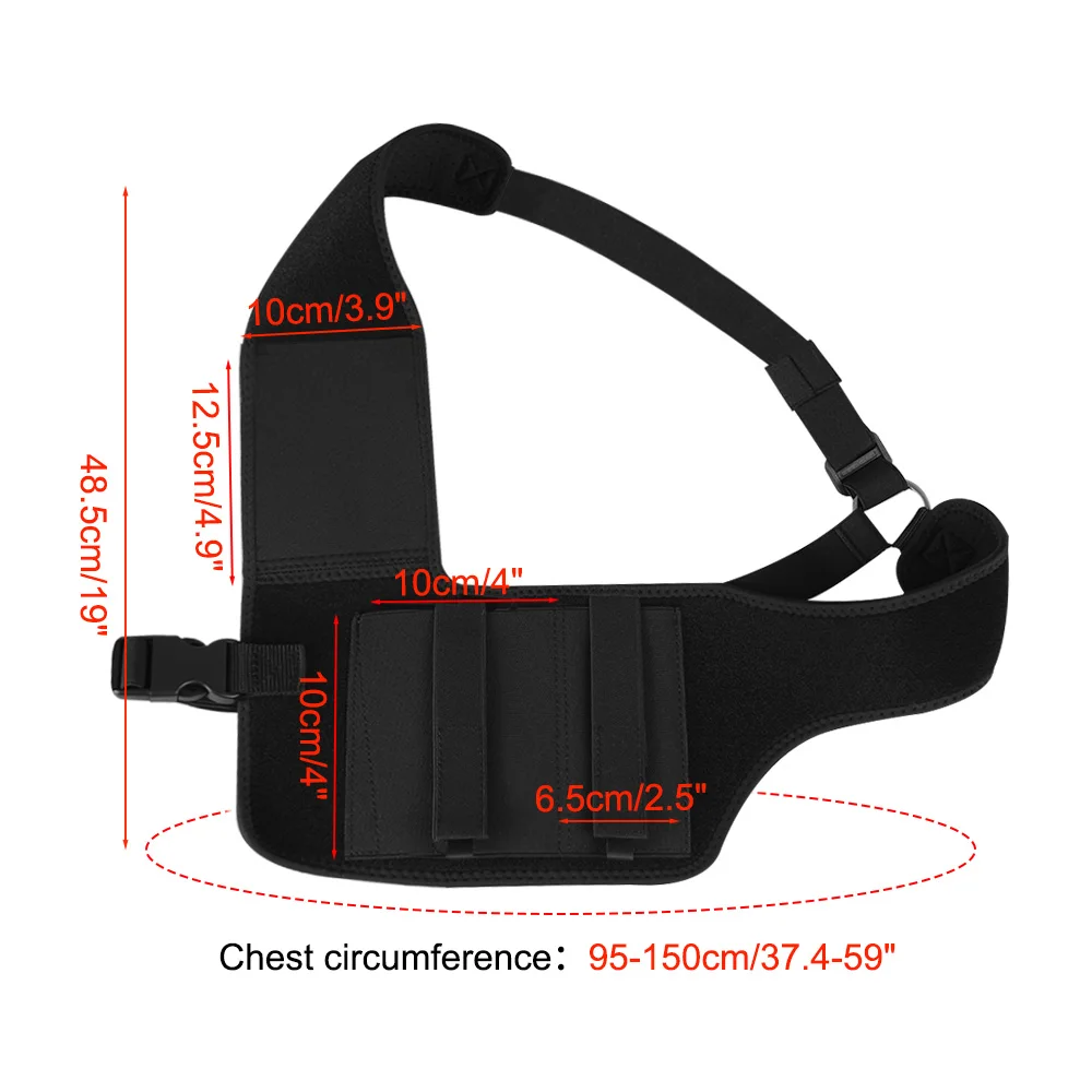 Shoulder Holster for Concealed Carry Hidden Underarm Gun Holster Concealed Chest Holster Anti-theft Phone Bag Hunting Outdoor 5