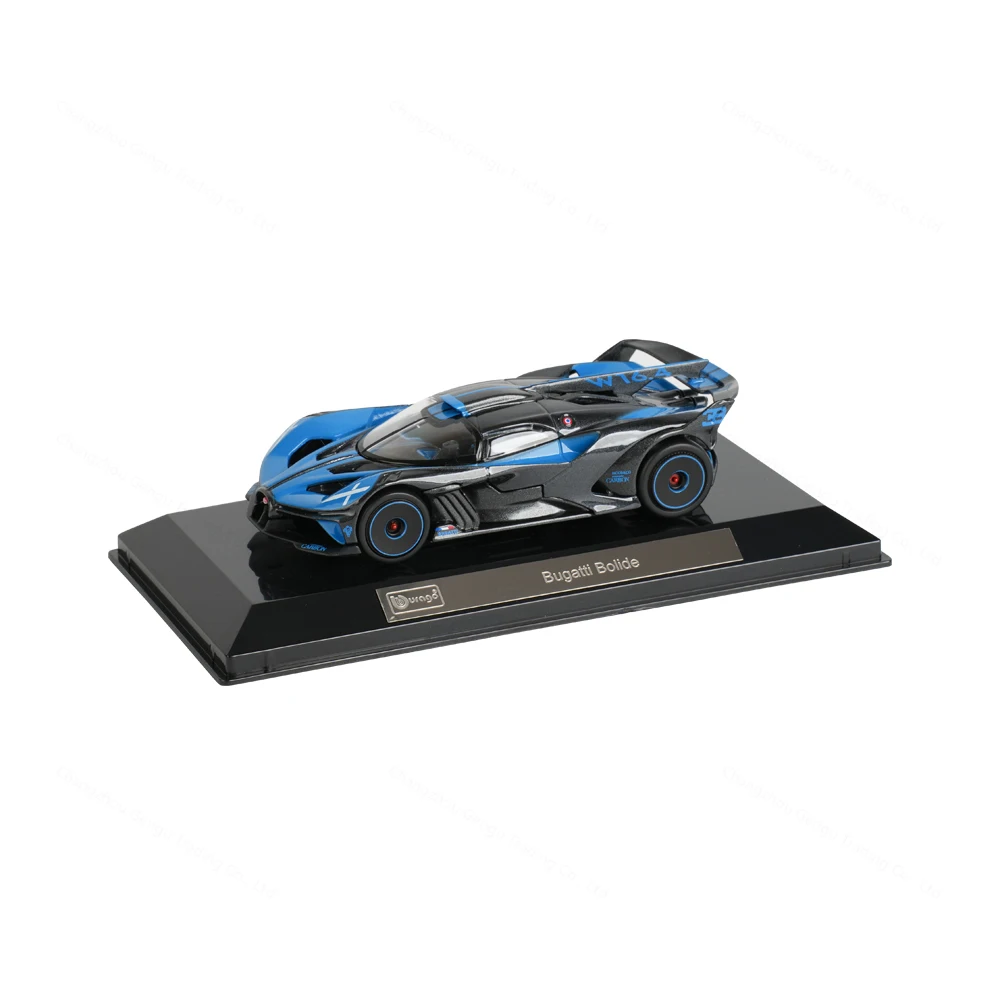 Bburago 1:43 Bugatti Bolide Static Die Cast Vehicles Collectible Model Racing Car Toys Acrylic Box 4