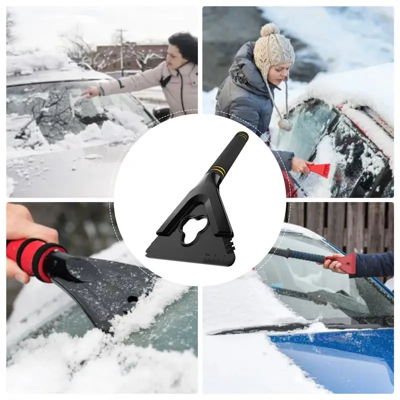 Car Snow Shovel Portable 3in1 Ice Scraper Windshield Snow Remover Ice Breaker Winter Removal Tool for SUV Trucks Off-Road