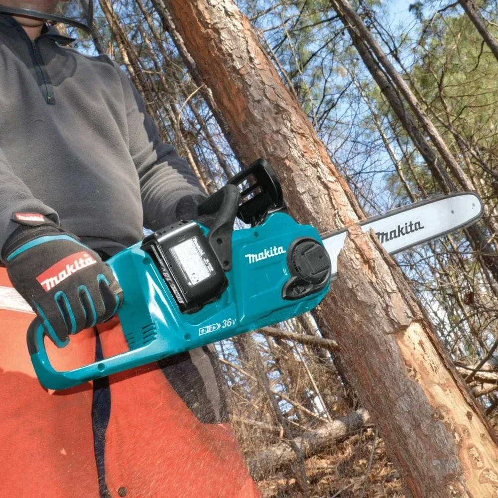 Makita XCU04PT1 36V (18V X2) LXT® Brushless 16" Chain Saw Kit with 4 Batteries (5.0Ah) 4