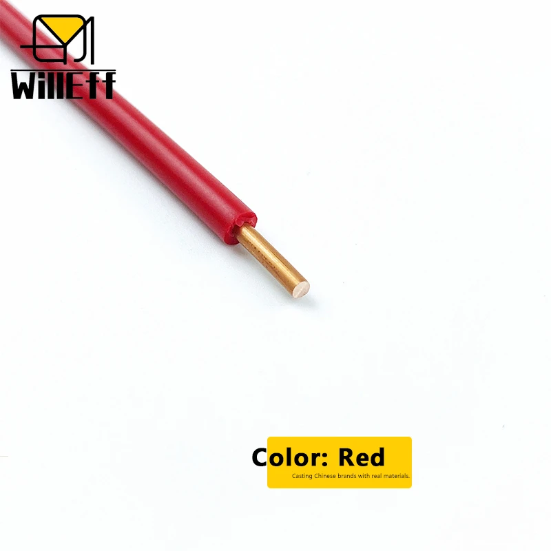 Durable PVC Solid Copper Electrical Wire - Black & Red Power Extension Cord (Various AWG Sizes)