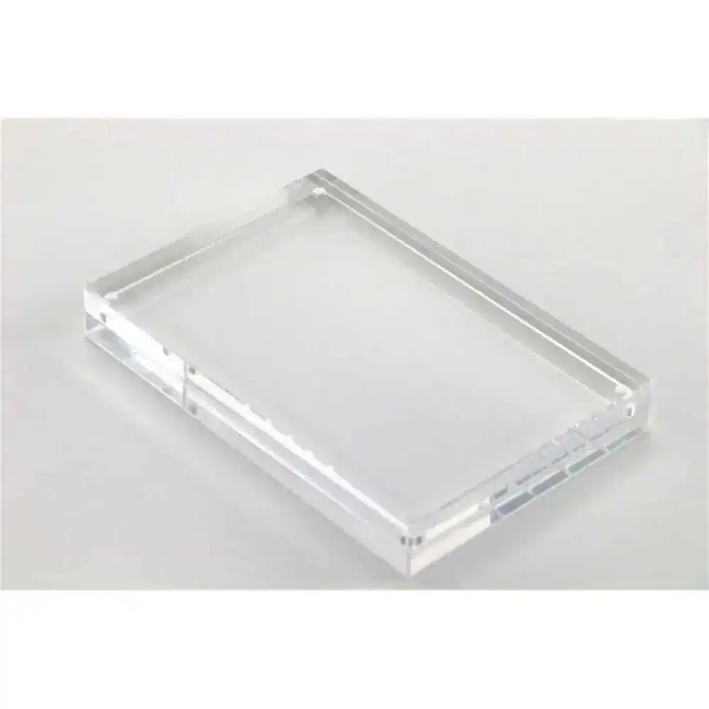 Transparent Acrylic Perspex Magnet Photo Block Picture Frame Clear Desk Sign Label Price Tag Holder Table Top Frame Double Side