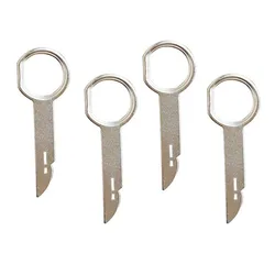 Universal Car Radio Extraction and Removal Tool Kit - Durable Metal Release Keys