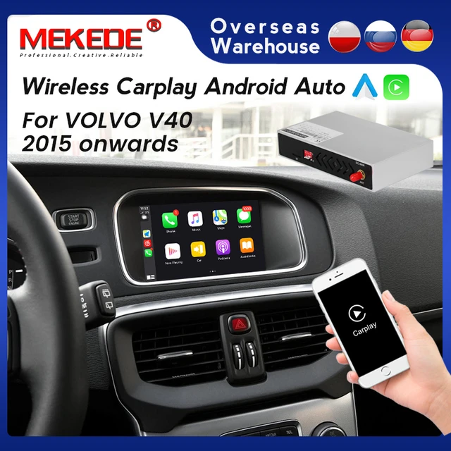 dejligt at møde dig stil rapport MEKEDE GPS car multimedia Wireless Apple CarPlay For VOLVO V40 V40 2015  2016 2017 2018 2019