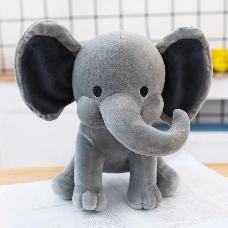 1pc Comfort Sleeping Elephant Doll Pink Grey Elephant Plush Toy for Children, Birthday Gifts, Holiday Gifts