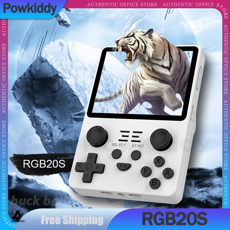 

RGB20S Handheld Game Console Mini Retro Portable Open Source System Rk3326 3.5 Inch 4:3 Ips Screen PSP Kid Gamer Children Gifts