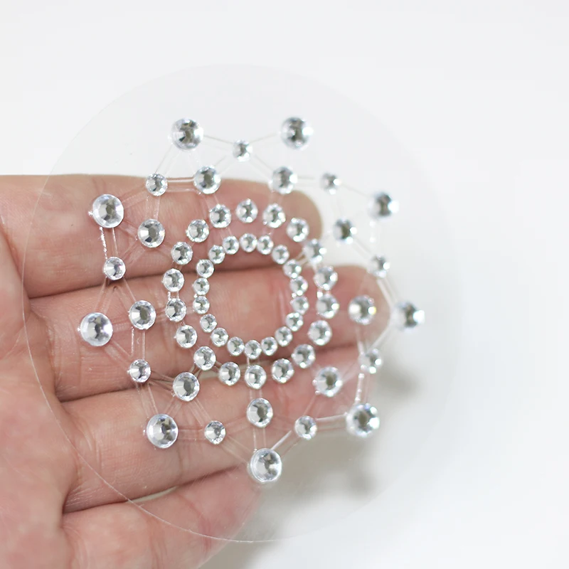 1 Pair Sexy Nipple Transparent Self Adhesive Breathable Comfortable Stickers Rhinestone Breast Petals Lingerie Pasties Bras S0b600e14bfd04e428602b275473d135eW