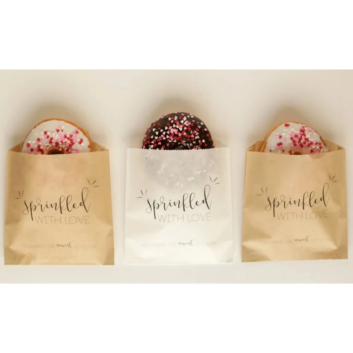 

25 шт., Детские сувениры для душа-с любовью, Детские Сувенирные пакеты, сувениры в виде пончиков, пакеты для печенья, пакеты для конфет, свадьбы