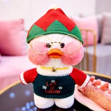  30cm Lalafanfan Ducks Can Talk and Sing Plush Soft Toys Ducks Doll Plush Toy Korean Netred Wearing Hyaluronic Acid Birthday Gift 