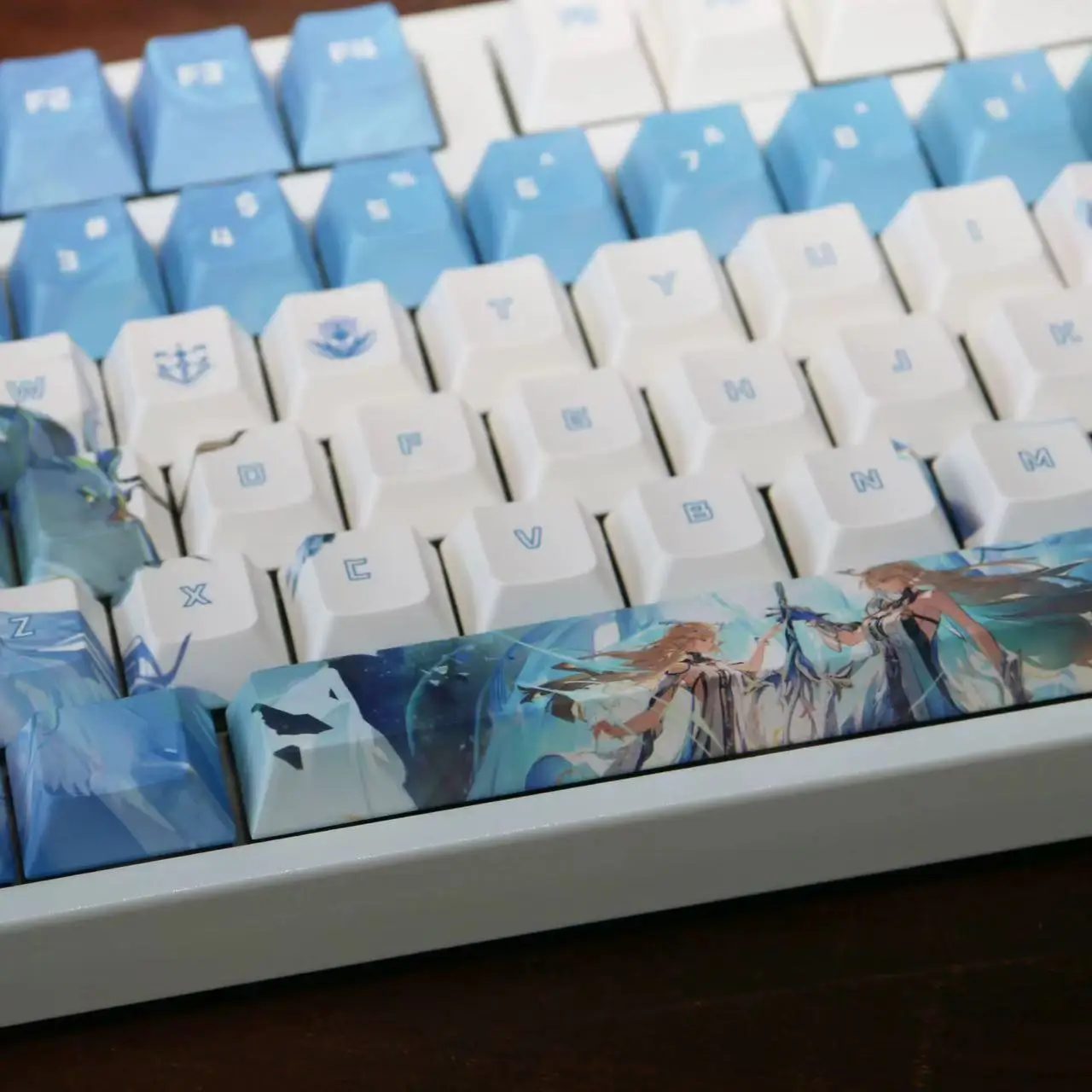 Cartethyia Keycap Anime Keycap Wuthering Waves PBT DYE Sublimation Cherry Keycaps Cartoon Gaming Cartethyia Key Cap for 104 108