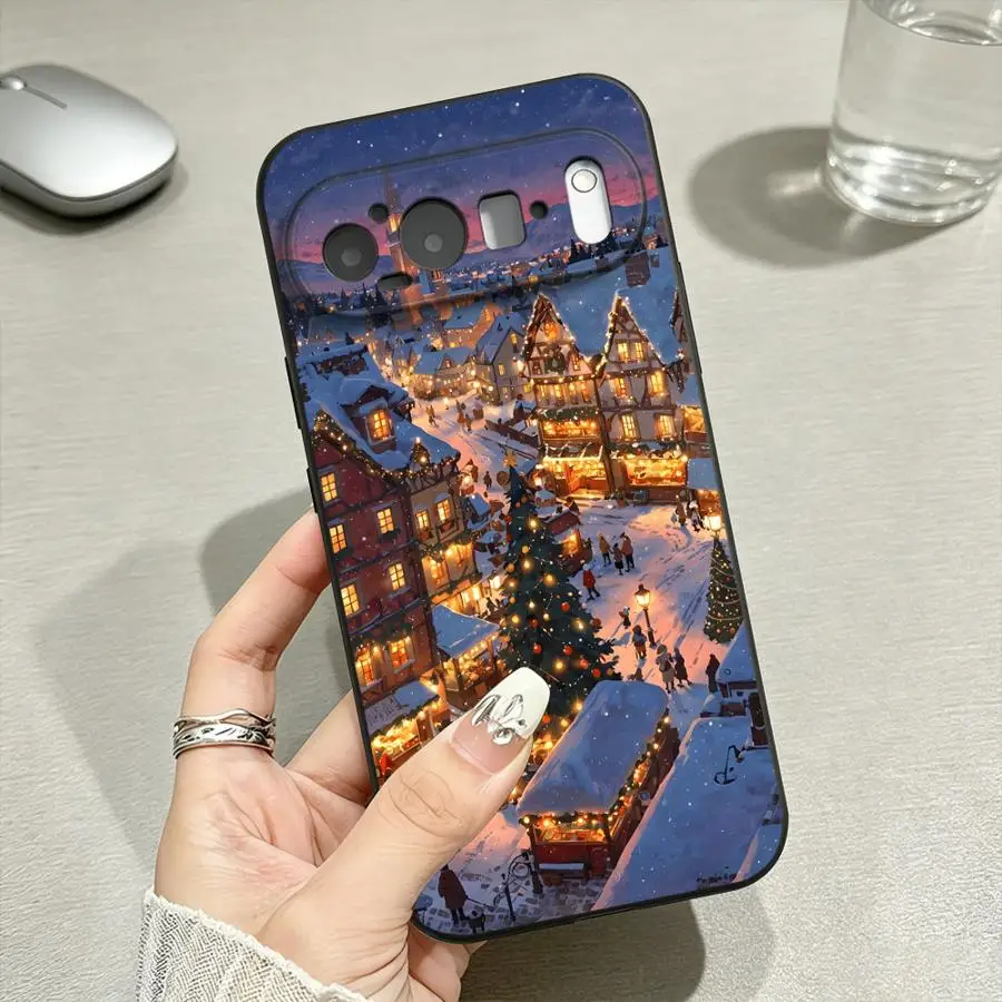 Christmas Town Design Phone Cover Case - Festive and Stylish Protection