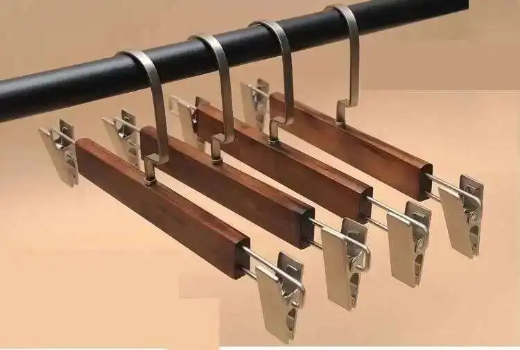 5 teile/los Massivholz Kleiderbügel Erwachsene rutschfeste Kleiderbügel für Kleidung Hängen Holz Kleiderbügel – Detail 11