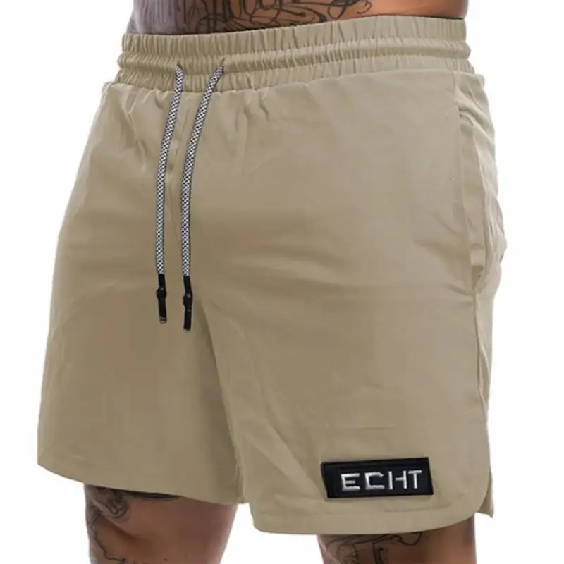 Men's and women's nylon fabric shorts, five point loose sportswear, quick drying, solid lace, same style, summer 5