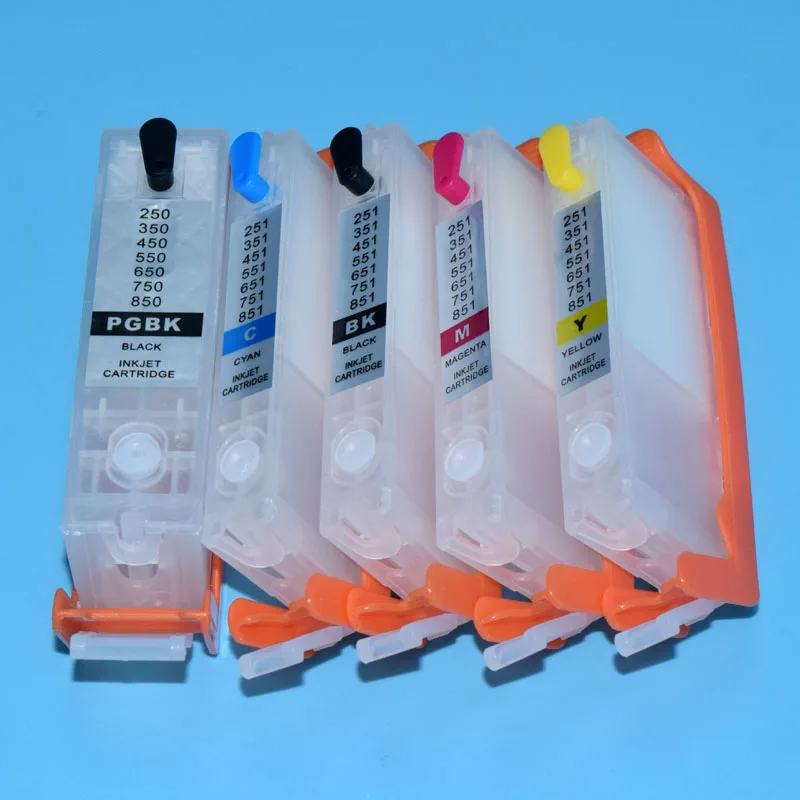 Фото PGI-150 CLI-151 картридж с чернилами с чипом автосброса для Canon PIXMA MG5410 MG5510 MG5610 MG6410 MG6610 IP7210 MX721 IX6810 №1