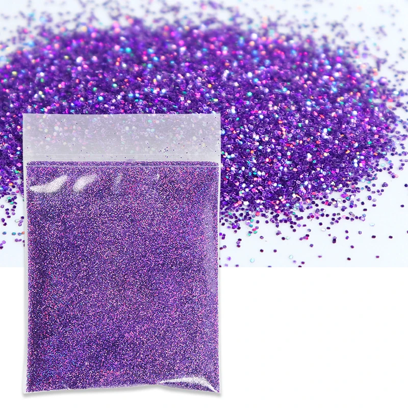 Holographic Fine Glitter Powder for DIY Crafting and Resin Art - 10g Gold & Silver Laser Sparkle