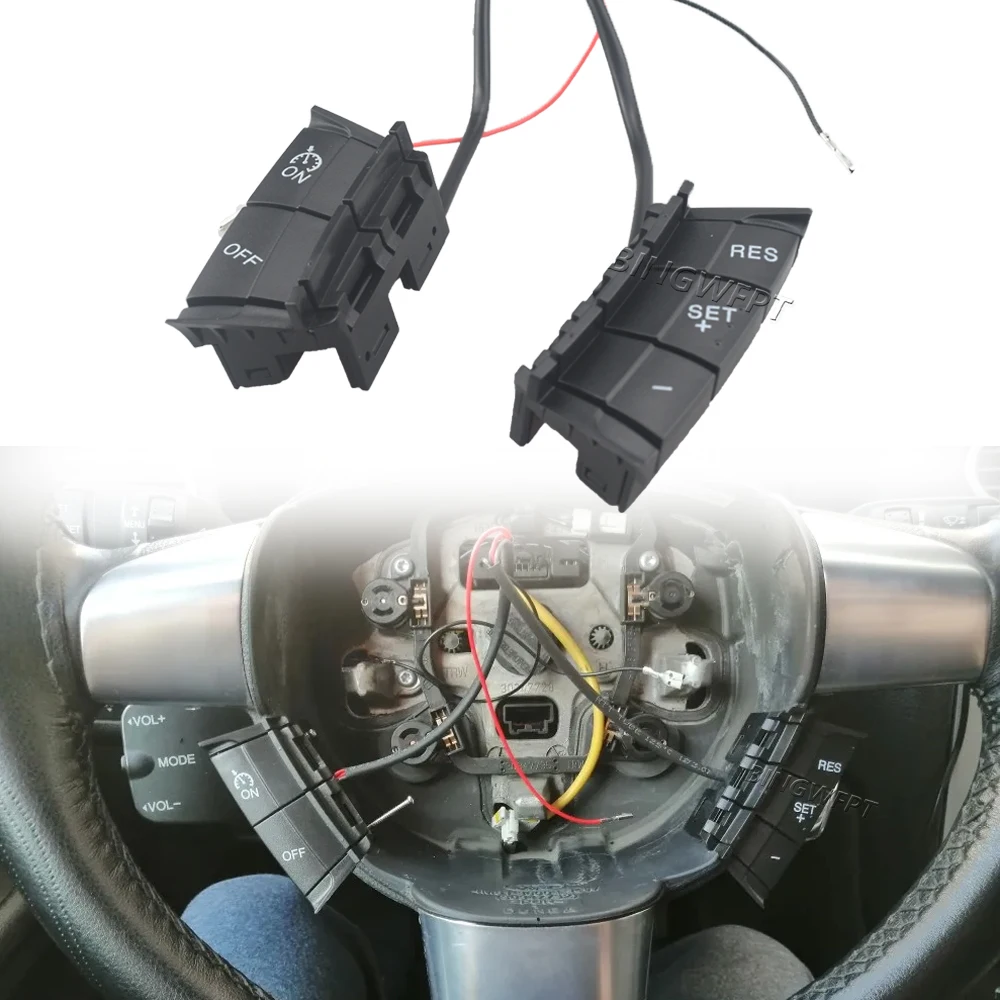 New Steering Wheel Button For Ford Focus 2 2005 2006 2007 2008 2009 2010 2011 Car Accessories Cruise Speed Control System