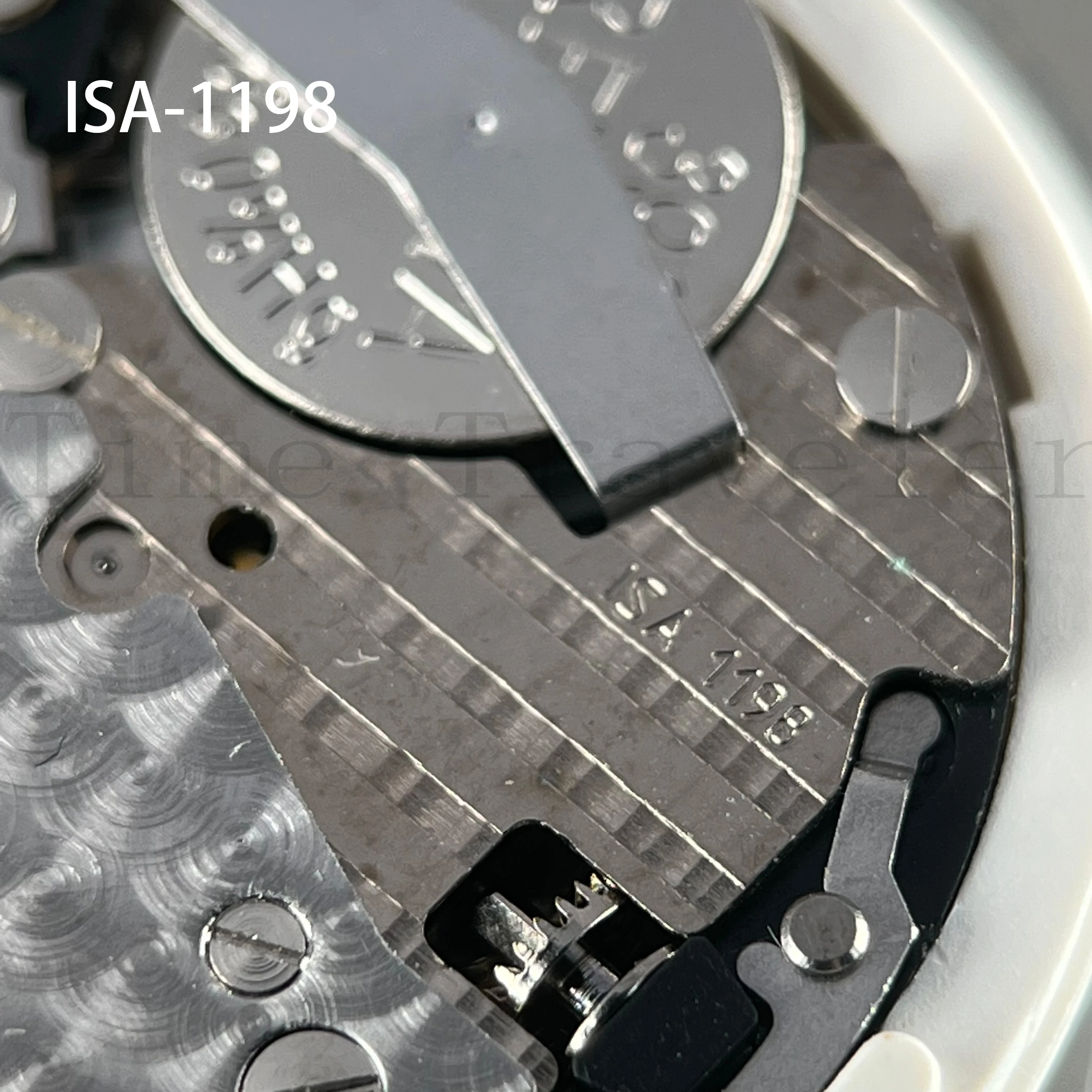 

ISA 3 Hand Quartz Watch Movement ISA1198/106 Small Second Hand At 12:00 Overall Height 5.5mm
